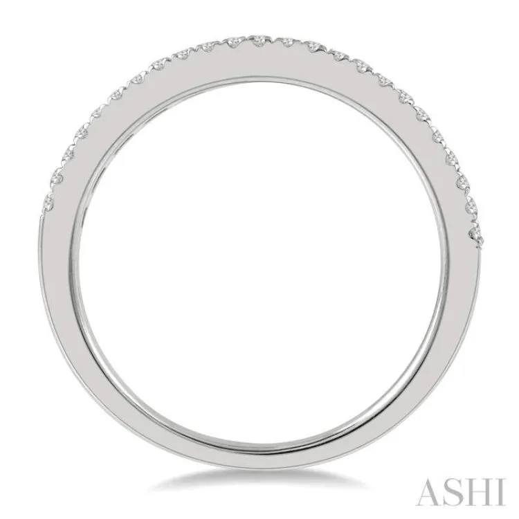 1 ctw Channel Round Cut Diamond Wedding Band in 14K White Gold