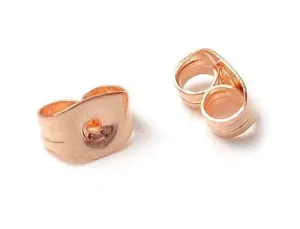 10ct Gold Earring Backs in Rose Gold