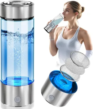 2025 New Hydrogen Water Bottle, Hydrogen Water Generator with Advanced SPE PEM Technology, Portable Rechargeable aquahealth Hydrogen Water for Office, Daily Drinking and Gifts