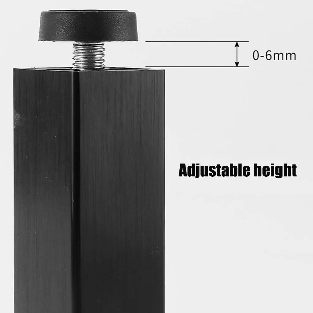 Adjustable Aluminum Replacement Legs for Bathroom Cabinet Cupboard Coffee Table and Desk Support Foot with Multiple Height Options (Bronze 9.8 inches*4)