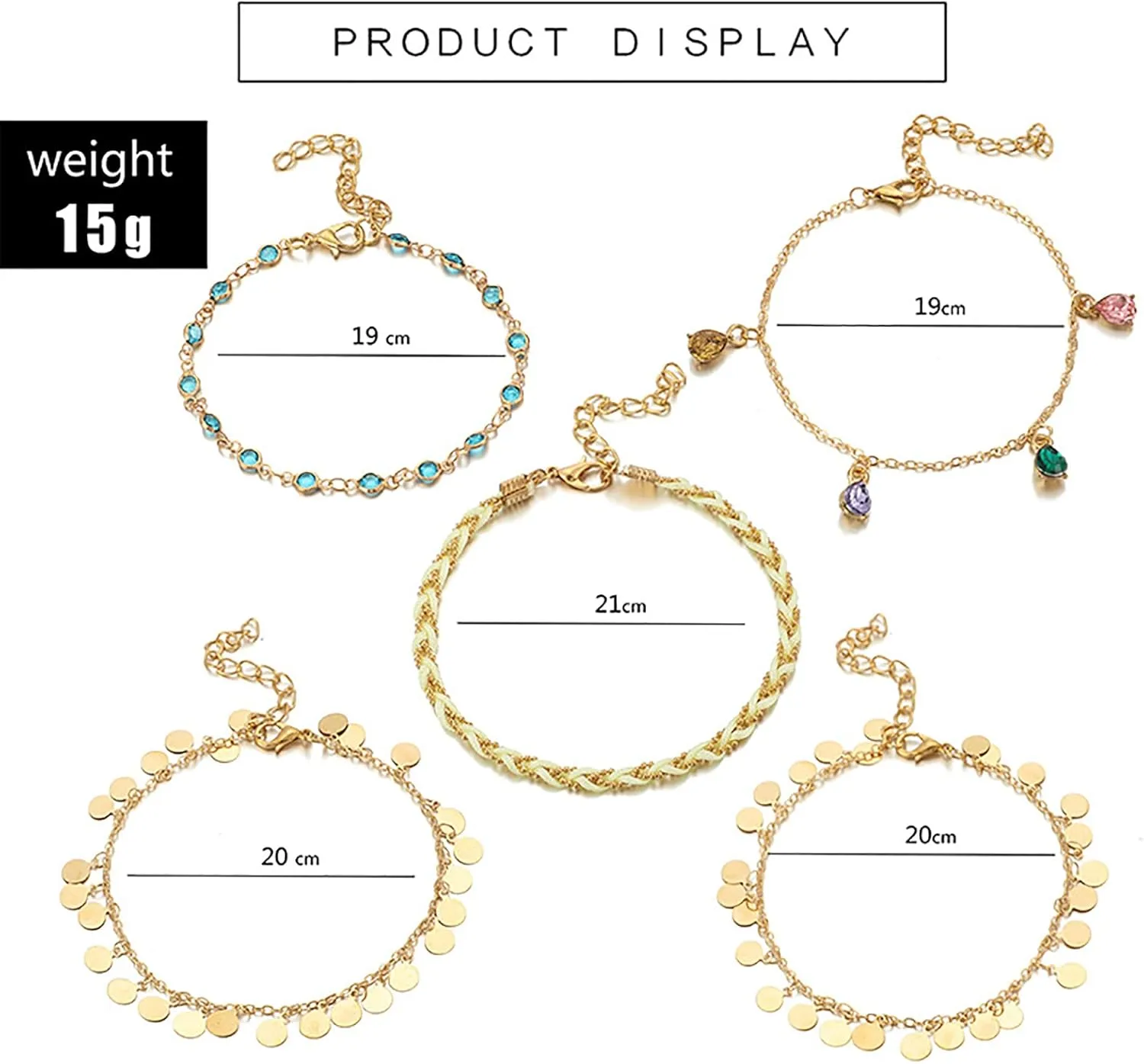 Anklet Bracelets for Wwomen Sea Shell Ankle Bracelets Summer Surfer Anklets Gold Chain Ankle Set Beach Outfits Accessories Summer Jewelry Gifts