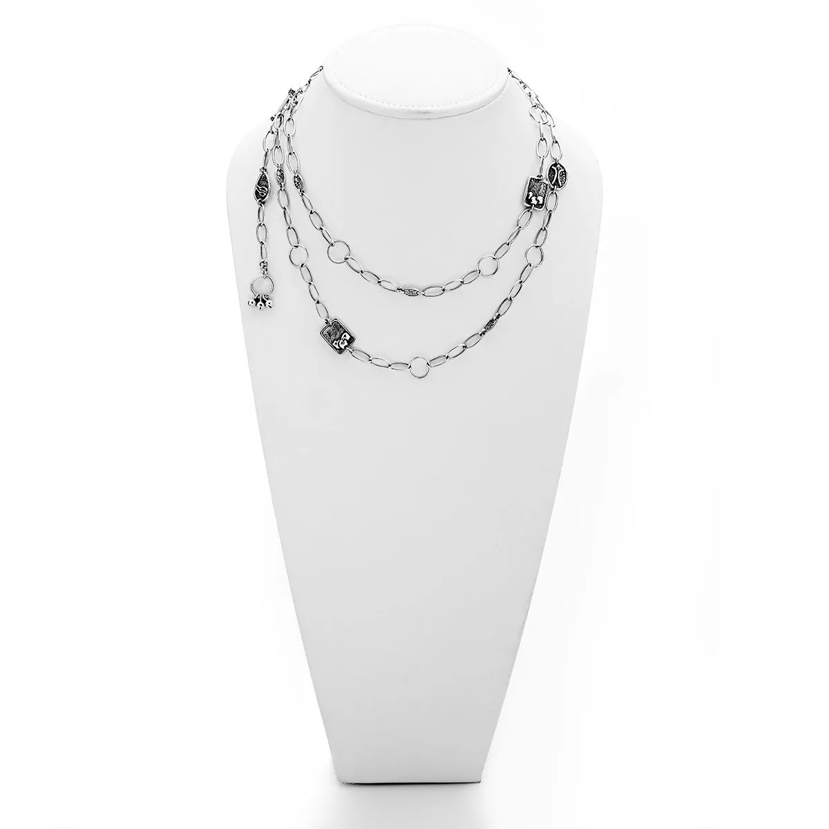 Belle Nouveau Sterling Silver Charm Lariat