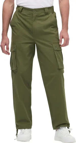 Cargo Pants for Men Baggy and Relaxed Fit Men's Casual Pants with 6 Pockets