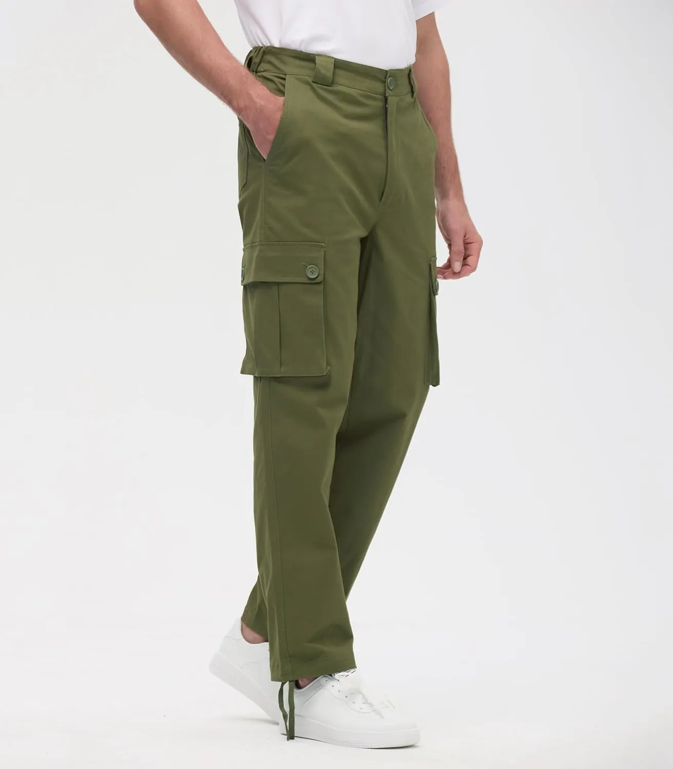 Cargo Pants for Men Baggy and Relaxed Fit Men's Casual Pants with 6 Pockets