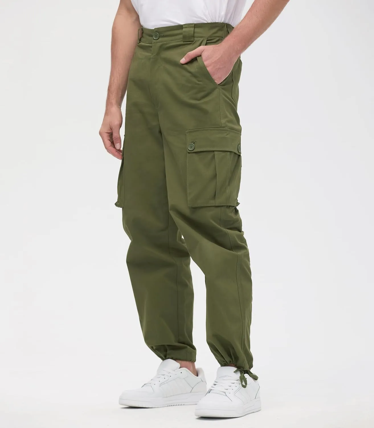Cargo Pants for Men Baggy and Relaxed Fit Men's Casual Pants with 6 Pockets