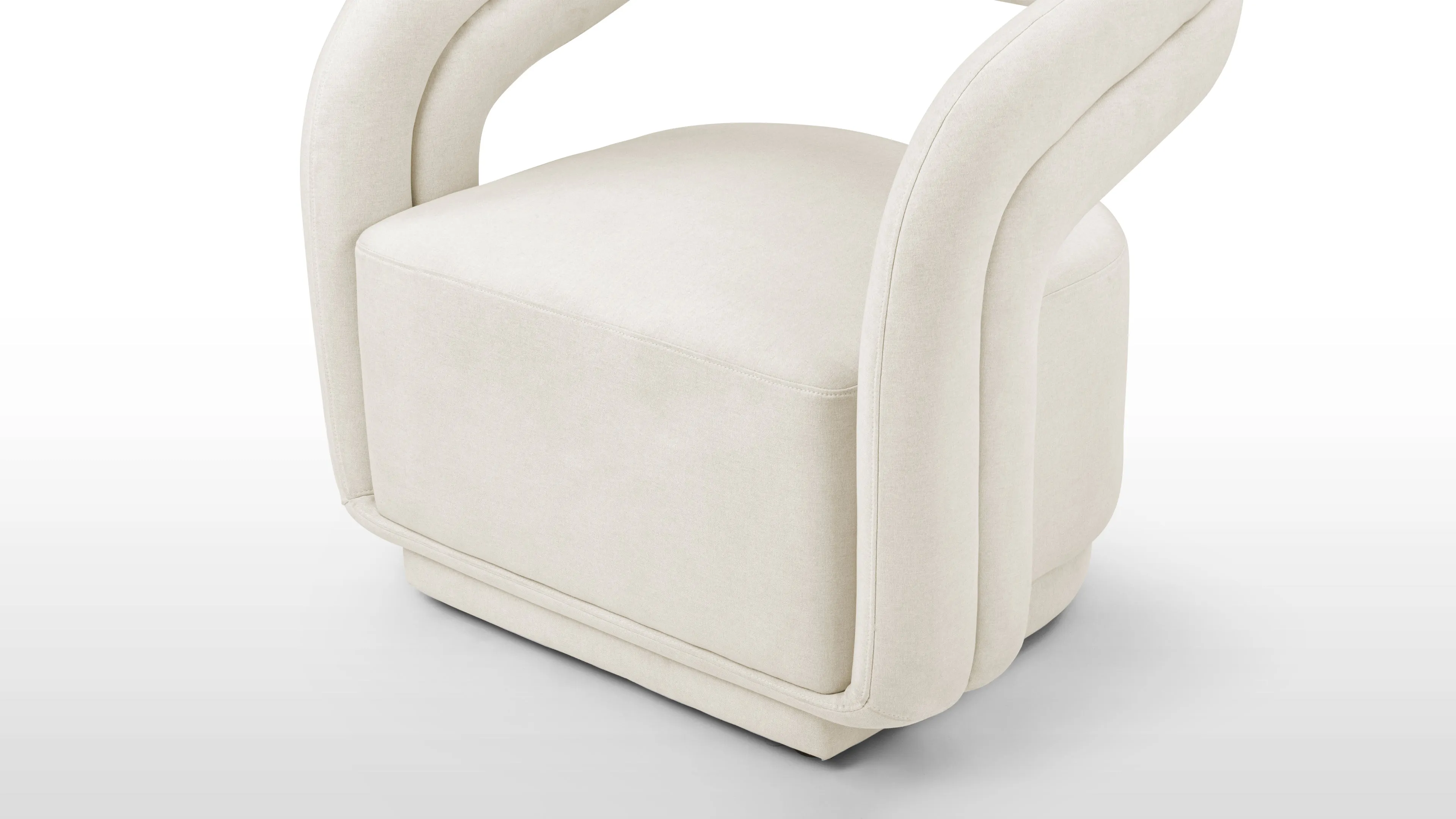 Chloe - Chloe Lounge Chair, Oatmeal Brushed Weave