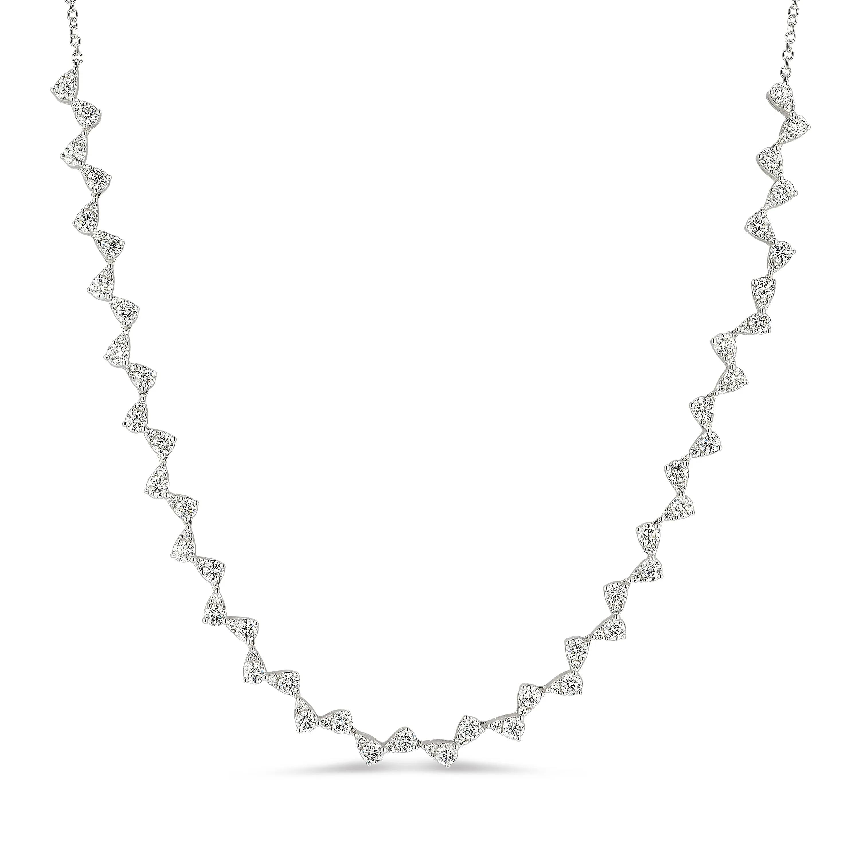 Diamond Zigzag Fashion Necklace