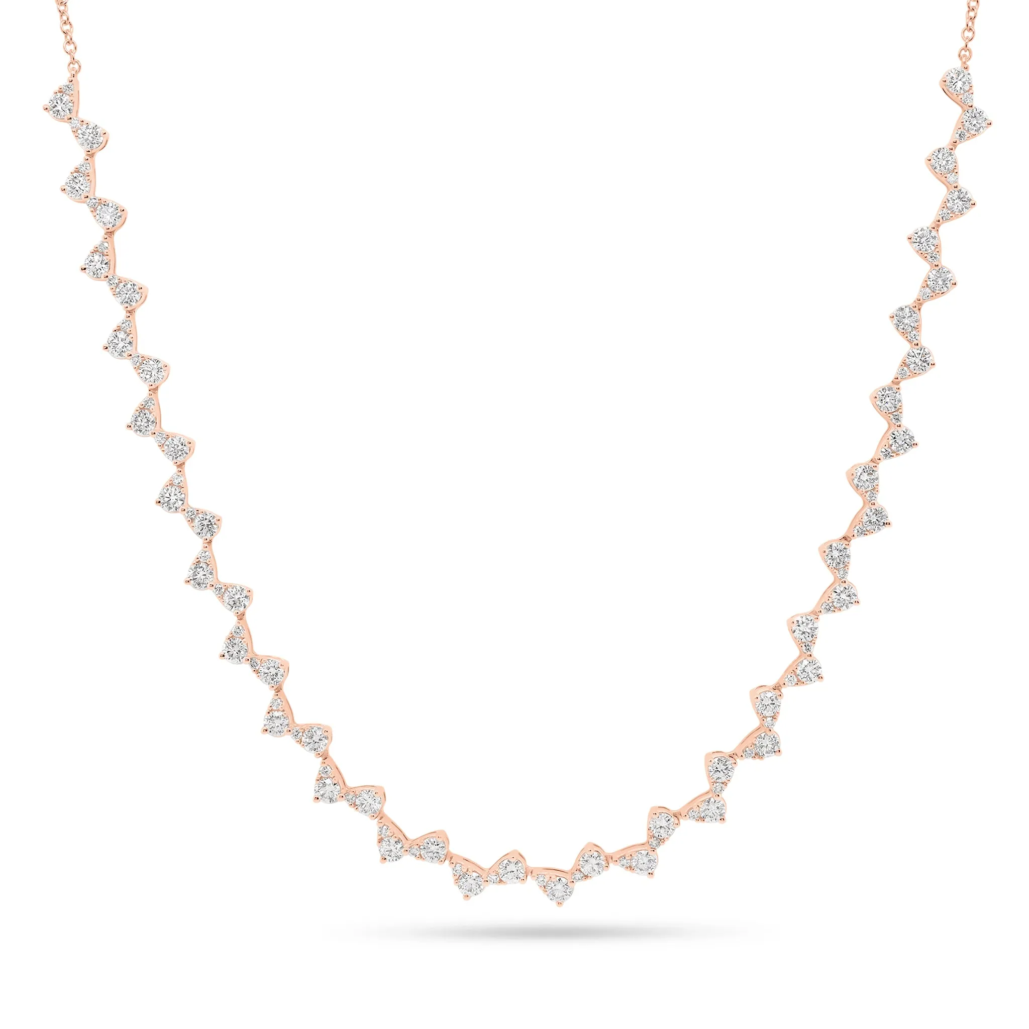 Diamond Zigzag Fashion Necklace