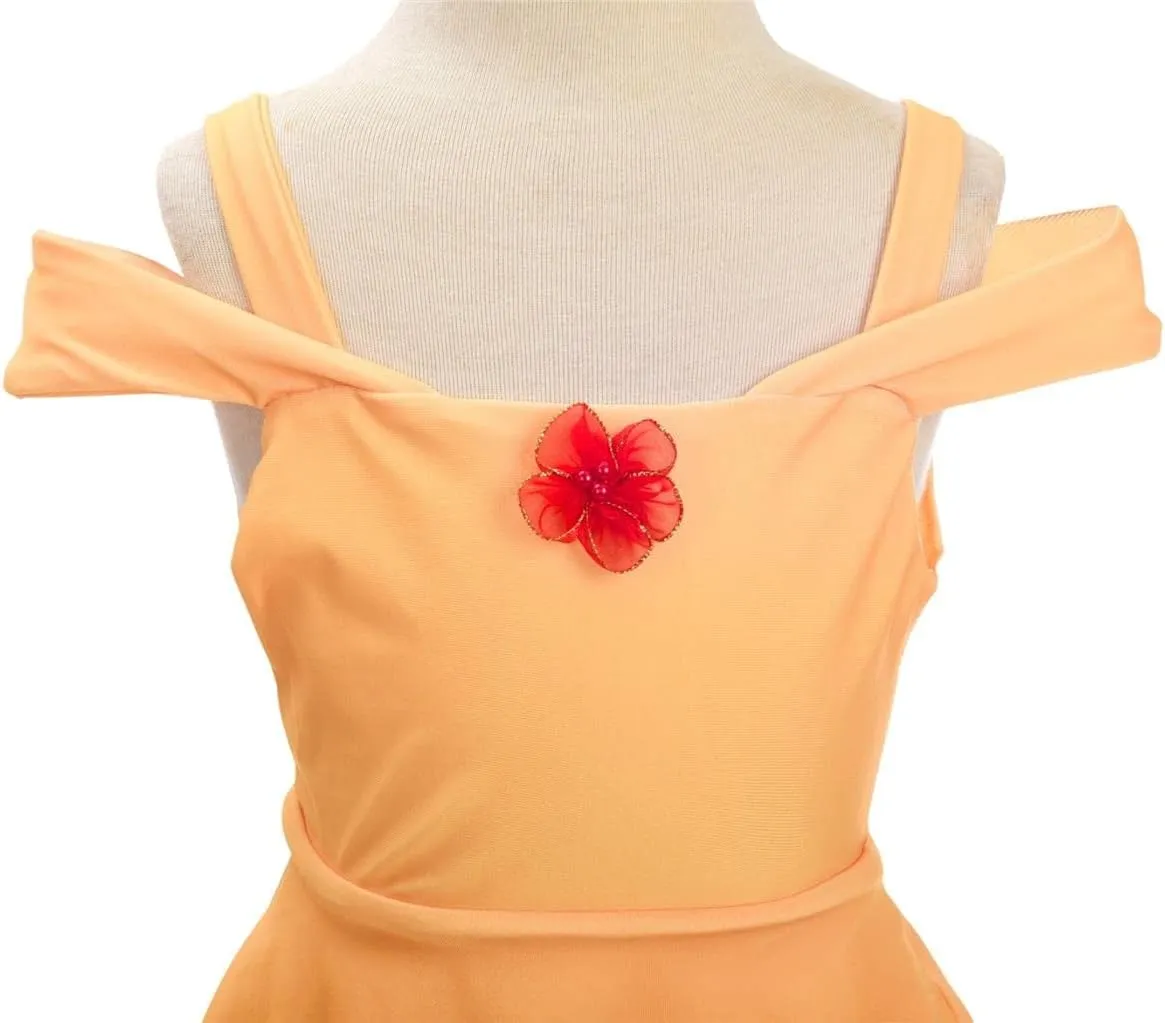Dressy Daisy Girls Princess One Piece Swimsuit with Skirt Swimwear Swimming Bathing Suit Swim Wear Dress Up