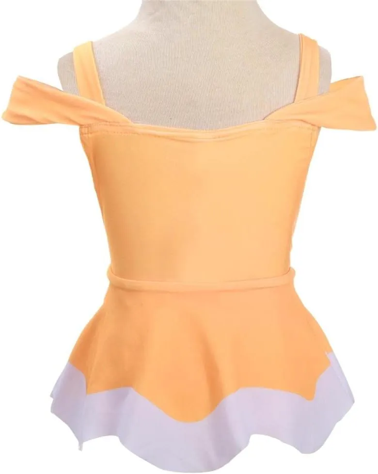 Dressy Daisy Girls Princess One Piece Swimsuit with Skirt Swimwear Swimming Bathing Suit Swim Wear Dress Up