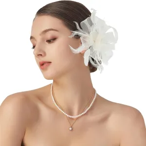 Fascinator Derby Hats Headband for Women 20s Vintage Hair Accessories for Derby Wedding Tea Party