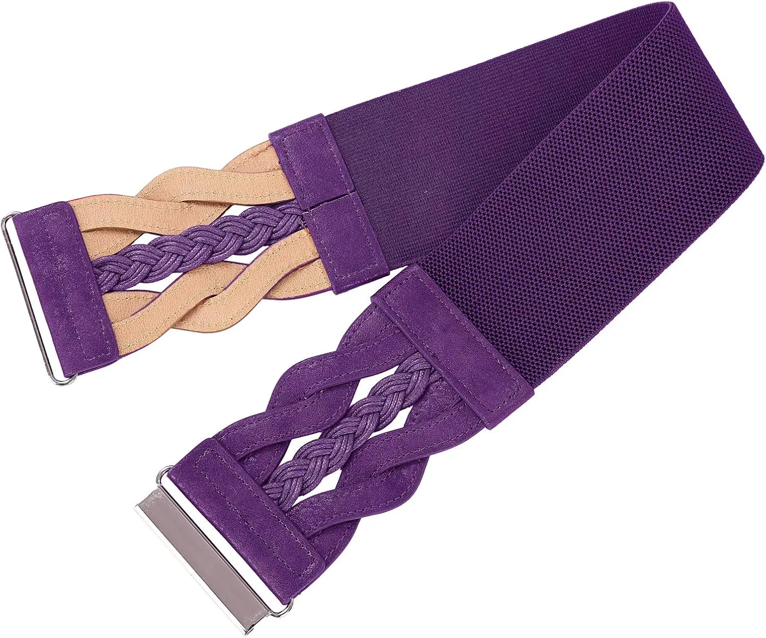 GRACE KARIN Women's Elastic Wide Belts Vintage Stretchy Belt Retro Fashion Cinch Belts for Dresses