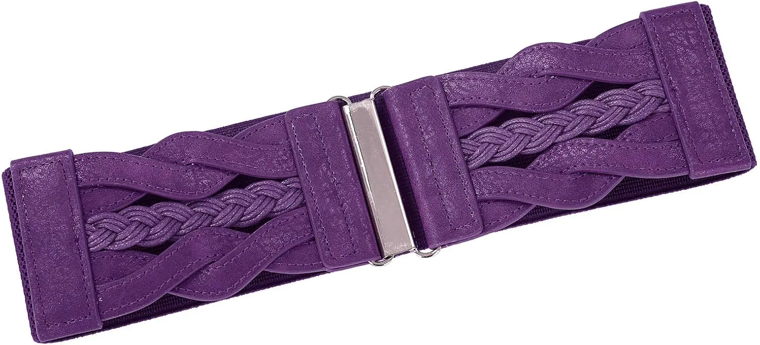 GRACE KARIN Women's Elastic Wide Belts Vintage Stretchy Belt Retro Fashion Cinch Belts for Dresses