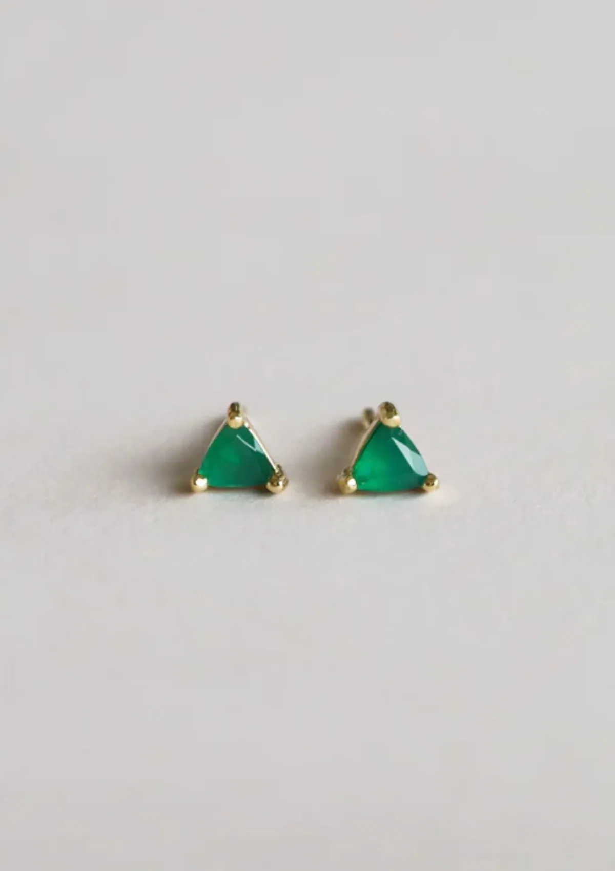 Green Onyx Mini Energy Gem Earrings