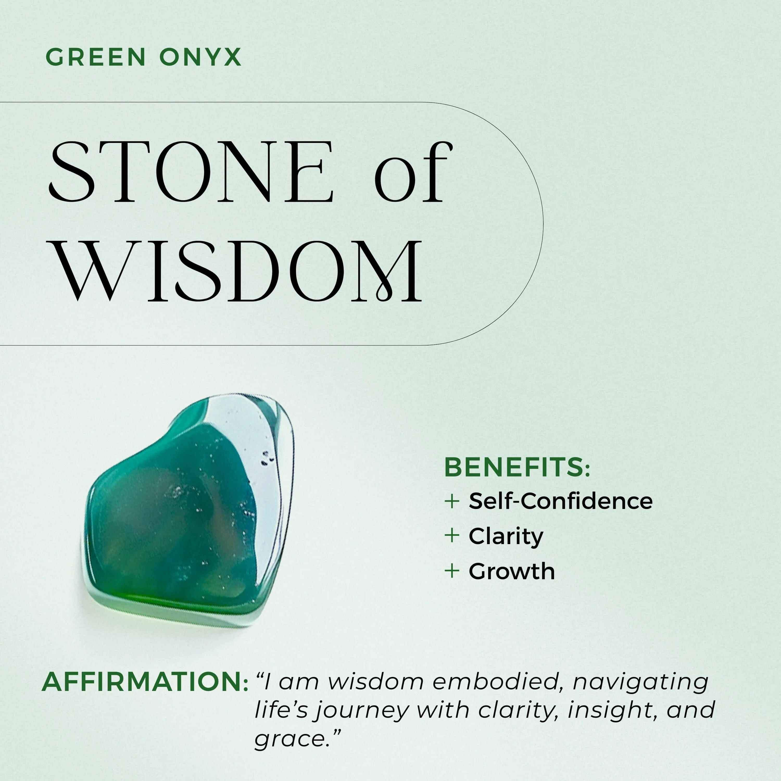 Green Onyx Necklace - Triconic