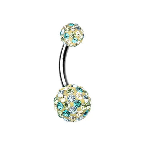 Green Sprinkles Belly Ring