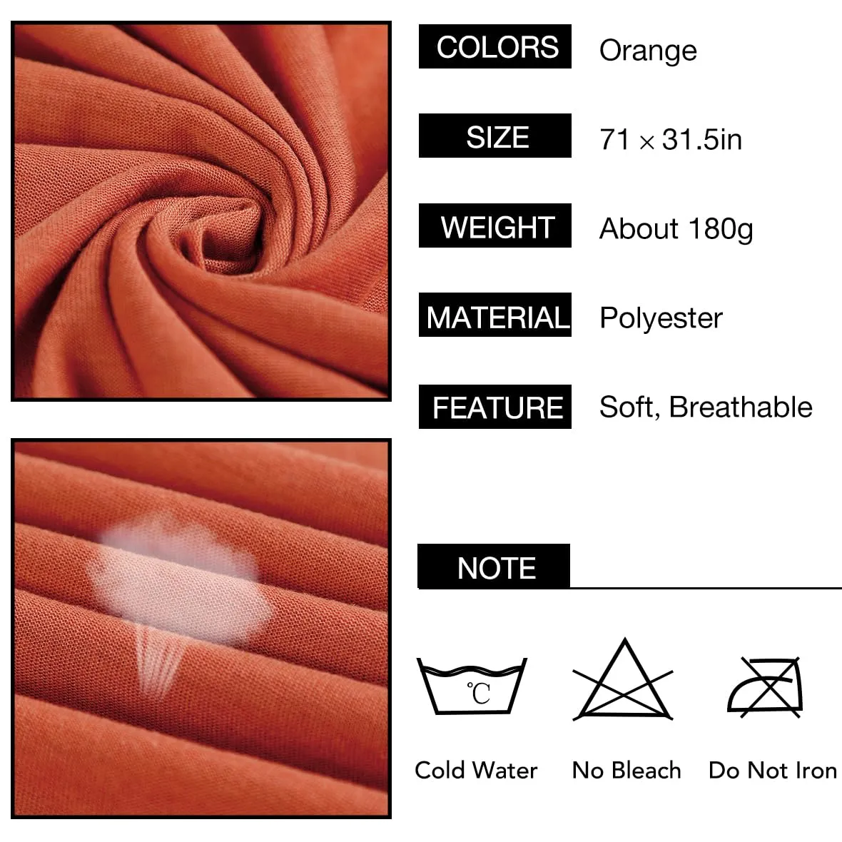 Kachanaa 4 Pieces Solid Color Stretch Knit Head Wrap Extra Long African Head Scarf Breathable Turbans for Black Women