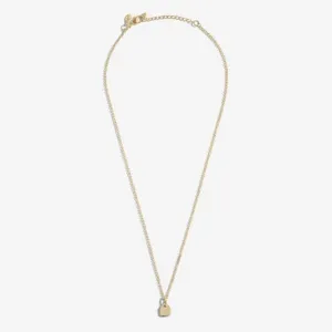 Mini Charms Lock Gold Plated 46cm   5cm Necklace 7046