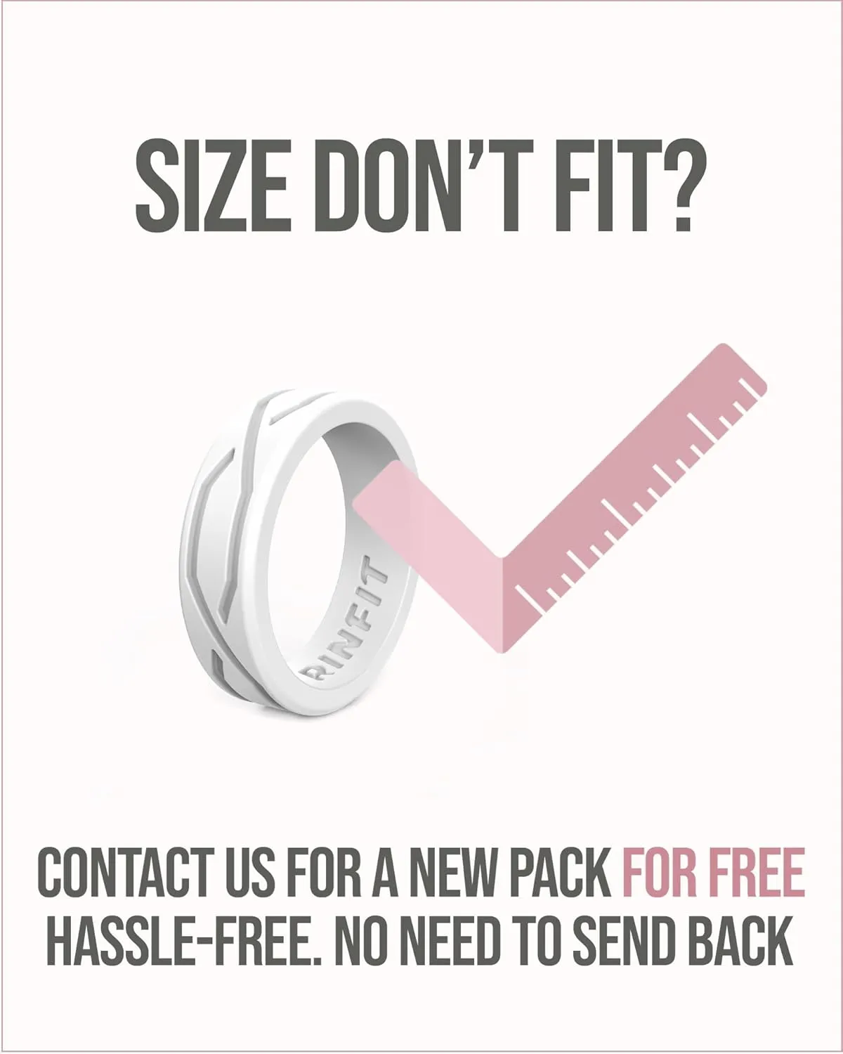 Rinfit Silicone Rings for Women - Womens Wedding Rings - Silicone Wedding Bands - Oval Rubber Ring - Patented Design