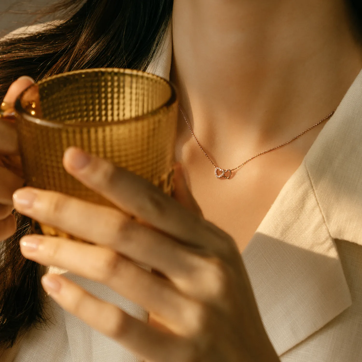 Rose Gold Carly Necklace