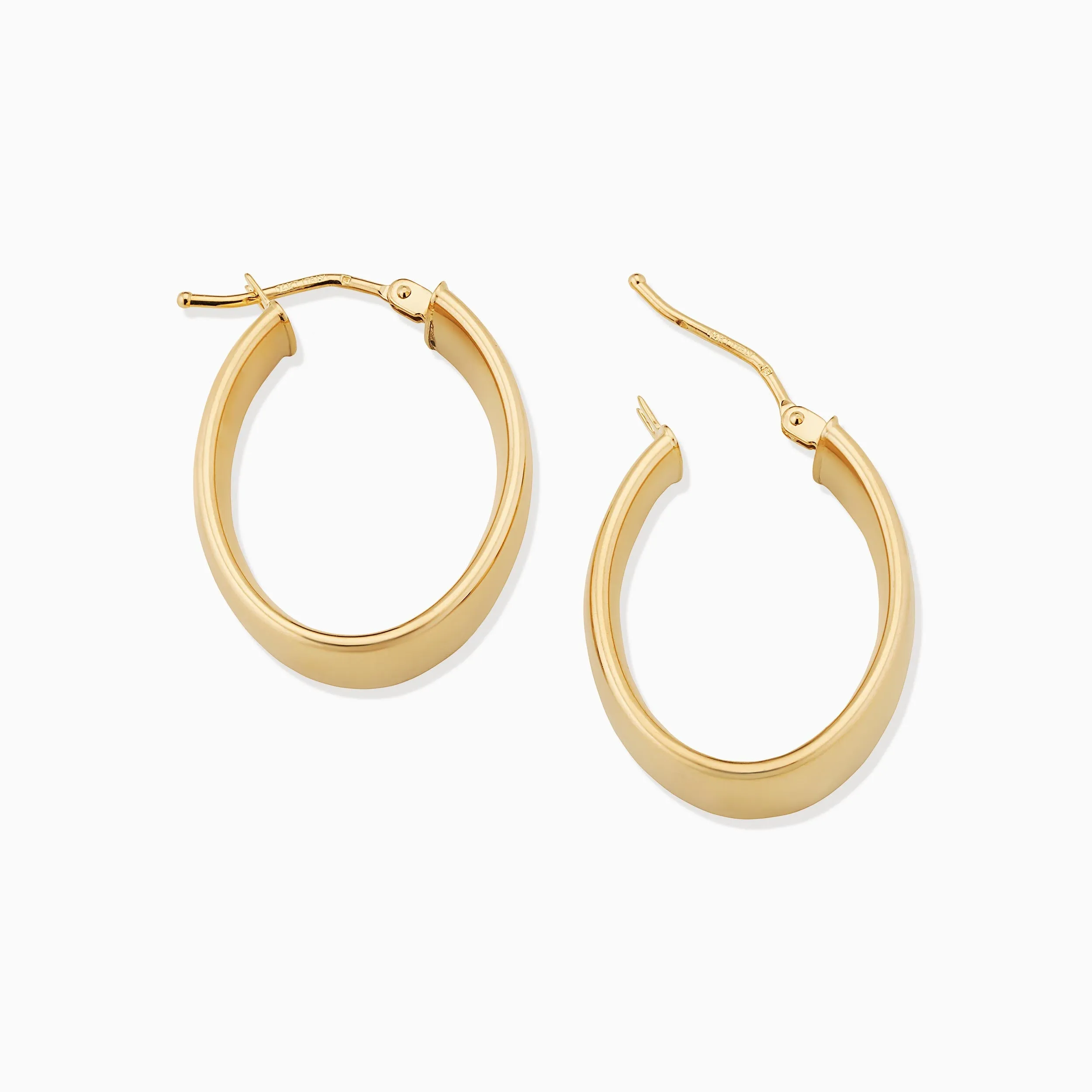 The One Midi Oval Hoops