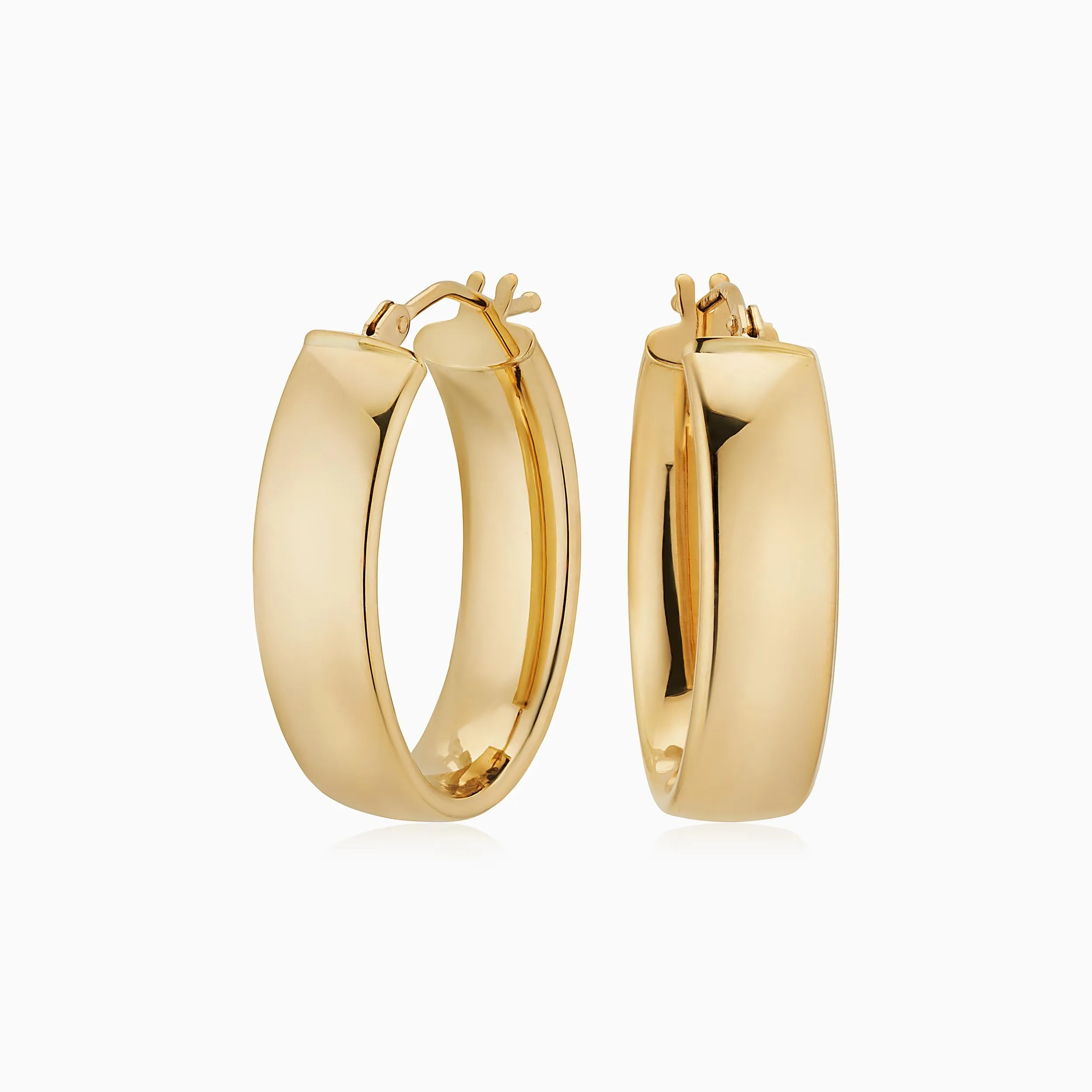 The One Midi Oval Hoops